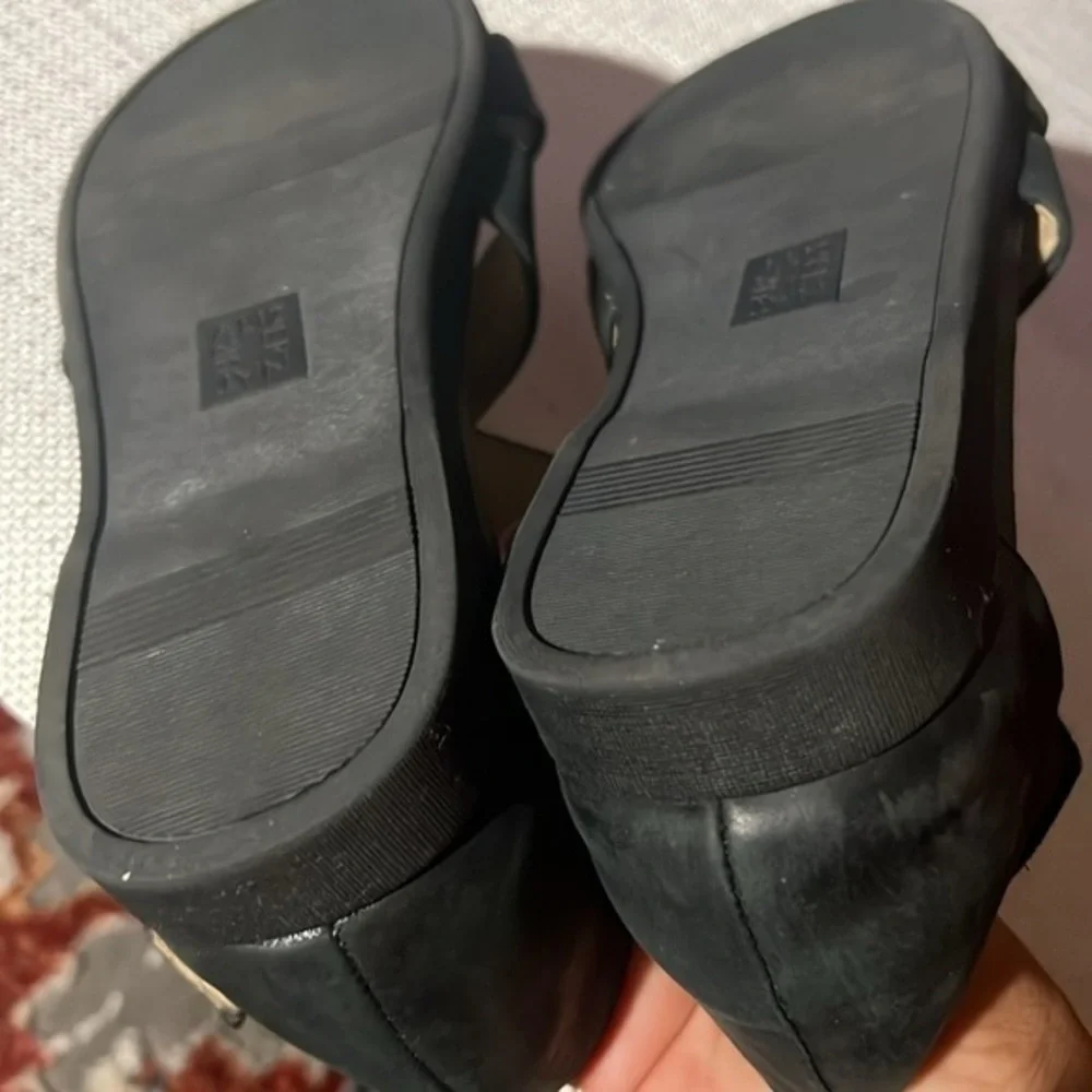 Naturalizer Riviera Wedge Sandal, leather size9.5